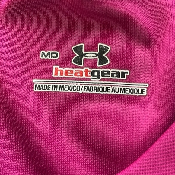 Under Armour HeatGear T-Shirt –color Pink, Medium - Picture 5 of 10